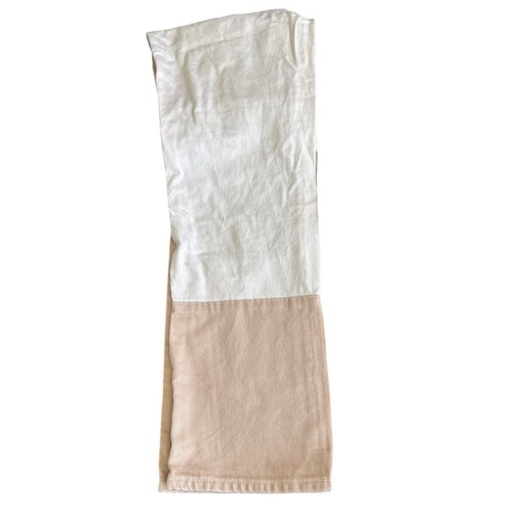 PacSun Womens High Rise Straight Jeans Two-Tone Beige/White Size 24 - Picture 11 of 11